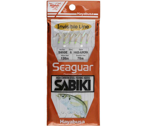 Hayabusa S-650E Sabiki Rig Hage Fish Skin Aurora Finish 6-hook