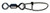 P-Line Rolling Barrel Swivel with Crosslock Snap