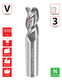 0.5"Ø x 1.5" LOC x 4" OAL - 0.03" Rad - Uncoated - A340 3F Carbide Variable End Mill