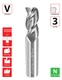 0.75"Ø x 3" LOC x 6" OAL - 0.03" Rad - Uncoated - A340 3F Carbide Variable End Mill