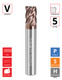 0.5"Øx 2.5" LOC x 5" OAL - 0.03" Rad - ALROC-S Coated - V540 5F Carbide Variable End Mill