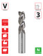 0.5"Ø x 2" LOC x 4" OAL - 0.03" Rad - Uncoated - A340-R 3F Carbide Variable End Mill With Chipbreakers
