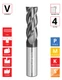 0.75"Ø x 1.5" LOC x 4" OAL- Square End - ALROC+ Coated - GT4 4F Carbide