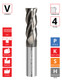 0.5"Ø x 1" LOC x 3" OAL - 0.03" Rad - ALROC+ Coated - GT4 4F Carbide
