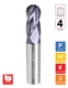 0.3125"Ø x 0.8125" LOC x 2.5" OAL- Ballnose - TiAlN Coated - G4 4F Carbide End Mill - **DISCONTINUED**