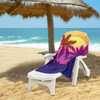 Magenta Sun Set Beach Towel; 30" x 60"