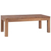 vidaXL Coffee Table Solid Teak Wood with Natural Finish 43.3"x23.6"x15.7"