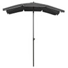 vidaXL Garden Parasol with Pole 78.7"x51.2" Anthracite