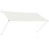 vidaXL Retractable Awning 98.4"x59.1" Cream