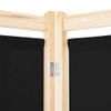 vidaXL 5-Panel Room Divider Black 78.7"x66.9"x1.6" Fabric