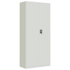 vidaXL File Cabinet Light Gray 35.4"x15.7"x78.7" Steel