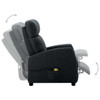 vidaXL Electric Massage Recliner Dark Gray Fabric