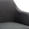 vidaXL Swivel Office Chair Dark Gray Fabric