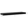 vidaXL Floating Wall Shelves 2 pcs Black 31.5"x7.9"x1.5"