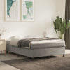  Bed Frame Light Grey Velvet, Plywood, Engineered wood Full Modern