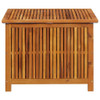 vidaXL Patio Storage Box 29.5"x29.5"x22.8" Solid Acacia Wood