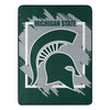 MICHIGAN STATE OFFICIAL NCAA "Halftone" Micro Raschel Throw Blanket; 46" x 60"