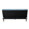 ACME Yolandi Adjustable Sofa in Teal Velvet & Dark Walnut Finish 57202