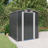 vidaXL Garden Shed Anthracite 75.6"x75.2"x87.8" Galvanized Steel