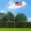 vidaXL US Flag and Pole Aluminum 13.1'