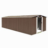 vidaXL Garden Shed 101.2" x 228.3" x 71.3" Metal Brown