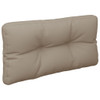 vidaXL Pallet Cushion Taupe 31.5"x15.7"x4.7" Fabric