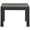 vidaXL Patio Table Anthracite 22.8"x22.8"x16.1" PP Rattan