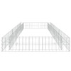 vidaXL Gabion Raised Bed Galvanized Steel 118.1"x39.4"x7.9"