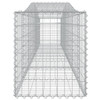 vidaXL Arched Gabion Baskets 3 pcs 157.5"x19.7"x23.6"/31.5" Galvanized Iron