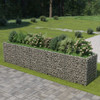 vidaXL Gabion Raised Bed Galvanized Steel 177.2"x35.4"x39.4"