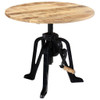  Side Table Brown, Black Solid mango wood, Cast iron