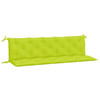 vidaXL Garden Bench Cushions 2pcs Bright Green 70.9"x19.7"x2.8" Oxford Fabric