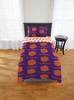 Clemson Tigers Twin Rotary Bed In a Bag Set