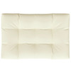 vidaXL Pallet Cushion Cream 47.2"x31.5"x4.7" Fabric