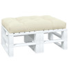 vidaXL Pallet Cushion Cream 47.2"x31.5"x4.7" Fabric