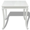 vidaXL Dining Table 31.5"x31.5"x29.9" High Gloss White