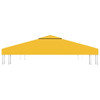 vidaXL 2-Tier Gazebo Top Cover 1 oz/ft 9.8'x9.8' Yellow