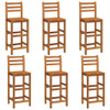 vidaXL Bar Stools 6 pcs Solid Wood Acacia A949-3115987