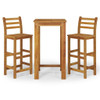 vidaXL 3 Piece Patio Bar Set Solid Wood Acacia A949-3154390