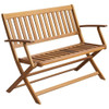 vidaXL Patio Bench with Cushion 47.2" Solid Acacia Wood A949-3064256