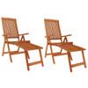 vidaXL 7 Piece Patio Dining Set Solid Wood Eucalyptus A949-3087337