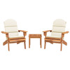 vidaXL 3 Piece Adirondack Patio Lounge Set Solid Wood Acacia A949-3152123