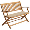 vidaXL Patio Bench with Cushion 47.2" Solid Acacia Wood A949-3064242