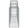 vidaXL Arched Gabion Basket 78.7"x11.8"x23.6"/31.5" Galvanized Iron A949-153483