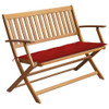 vidaXL Patio Bench with Cushion 47.2" Solid Acacia Wood A949-3064260