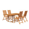 vidaXL 5 Piece Patio Dining Set Solid Wood Acacia A949-3079637