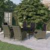 vidaXL 7 Piece Patio Dining Set Brown A949-3099671