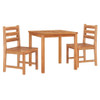 vidaXL 3 Piece Patio Dining Set Solid Wood Teak A949-3157177