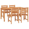 vidaXL 5 Piece Patio Dining Set Solid Wood Teak A949-3157187