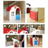 Kids Cottage Playhouse Foldable Plastic Indoor Outdoor Toy - Color: Multicolor